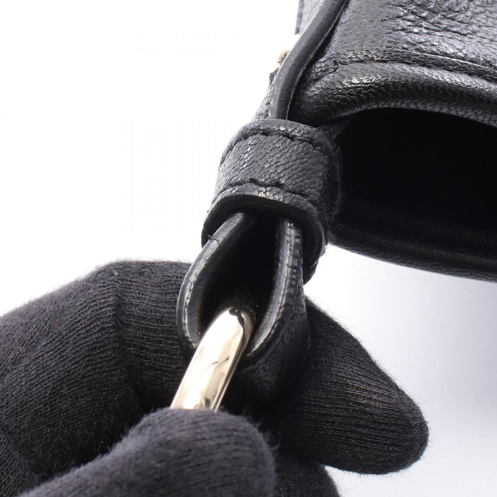Saint Laurent Tropez Black Leather Shoulder Bag — view 6