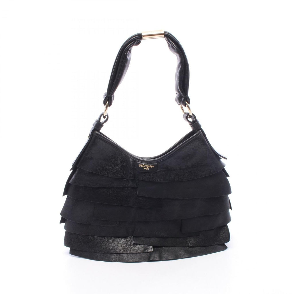 Saint Laurent Tropez Black Leather Shoulder Bag