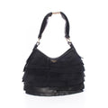Saint Laurent Tropez Black Leather Shoulder Bag