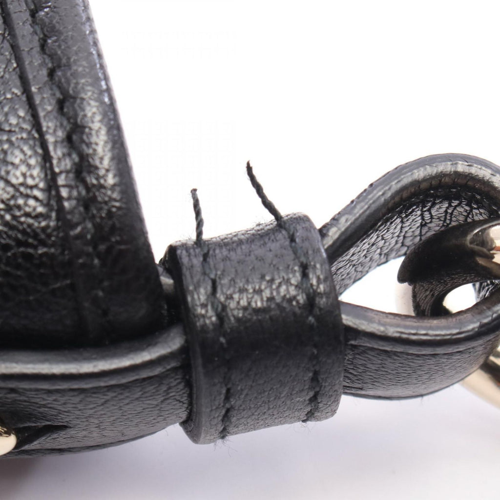 Saint Laurent Tropez Black Leather Shoulder Bag — view 5