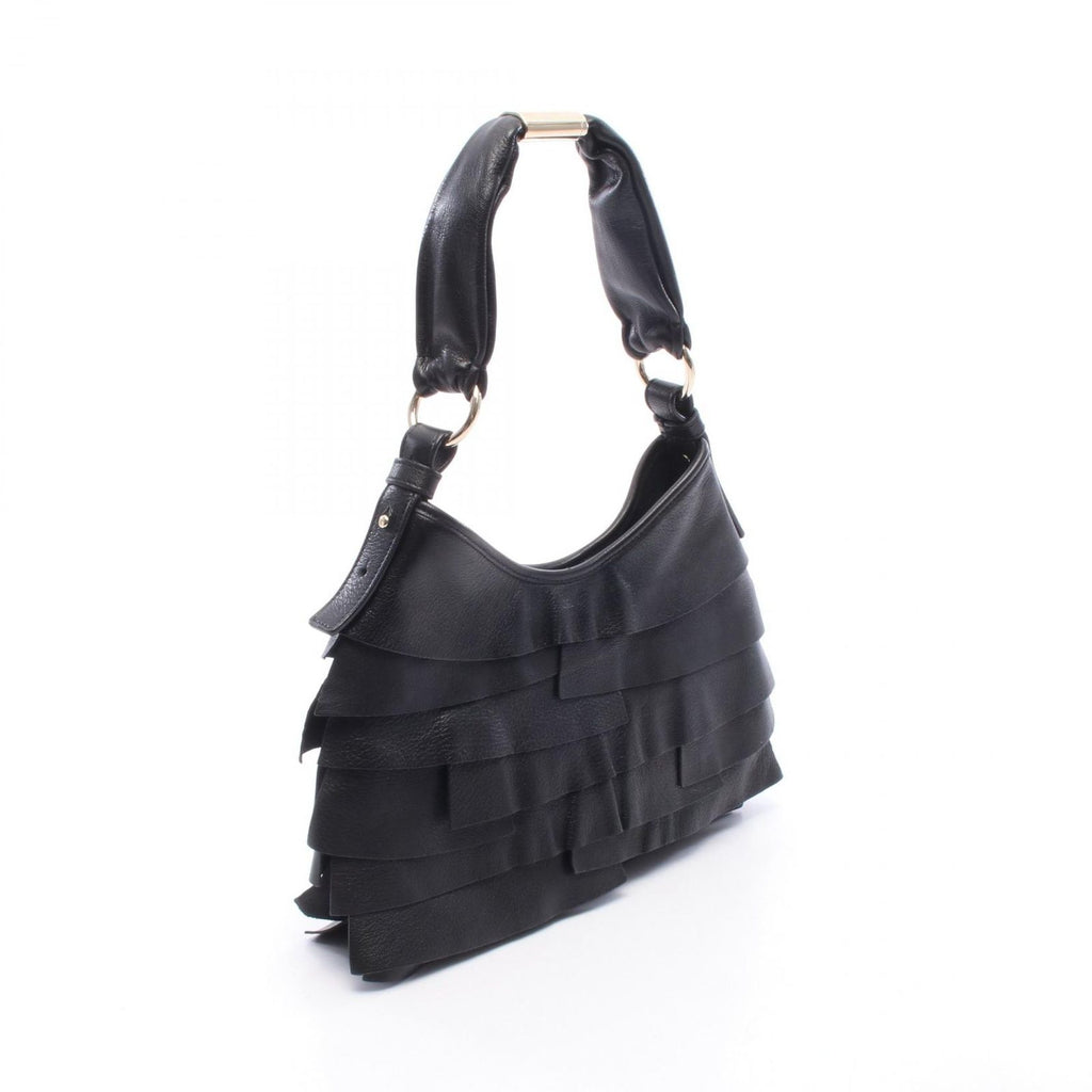 Saint Laurent Tropez Black Leather Shoulder Bag — view 2