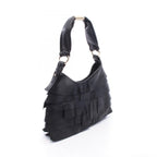 Saint Laurent Tropez Black Leather Shoulder Bag — view 2