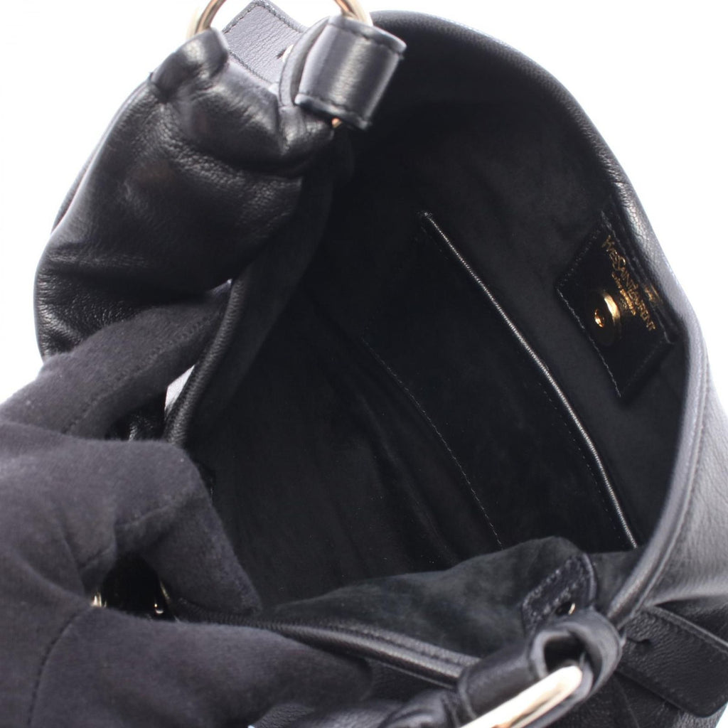 Saint Laurent Tropez Black Leather Shoulder Bag — view 3