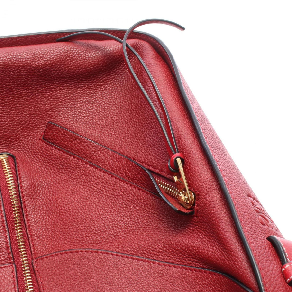 Loewe Handbag Hammock Bag Small 2-Way Wine Red Leather — view 8