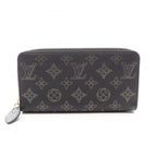 Louis Vuitton Round Wallet Zippy Noir Gold Leather