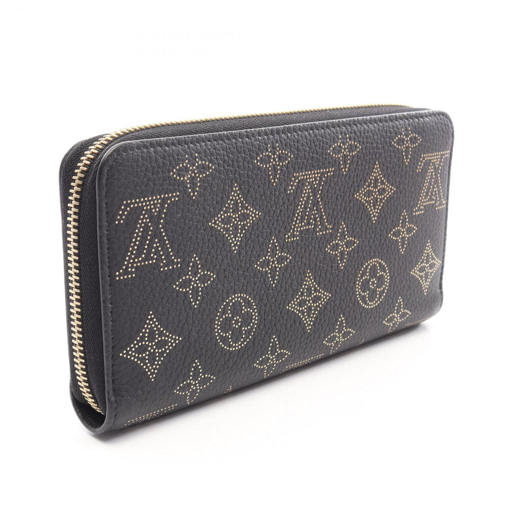 Louis Vuitton Round Wallet Zippy Noir Gold Leather — view 2