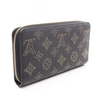 Louis Vuitton Round Wallet Zippy Noir Gold Leather — view 2