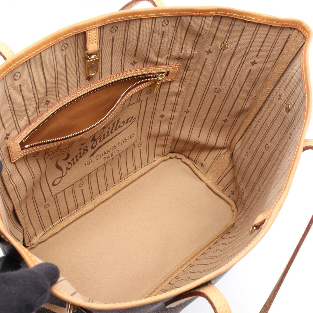 Louis Vuitton Tote Bag Neverfull MM Leather — view 3