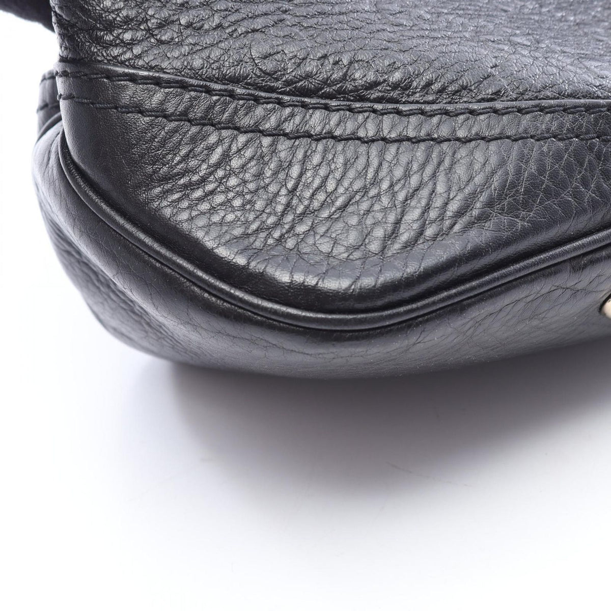 Gucci Handbag Horsebit Guccissima 2-Way Black Leather Guccissima — view 7