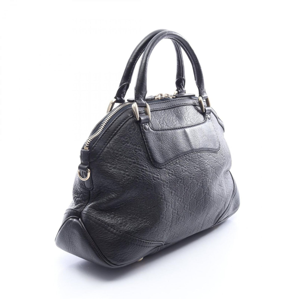 Gucci Handbag Horsebit Guccissima 2-Way Black Leather Guccissima — view 2