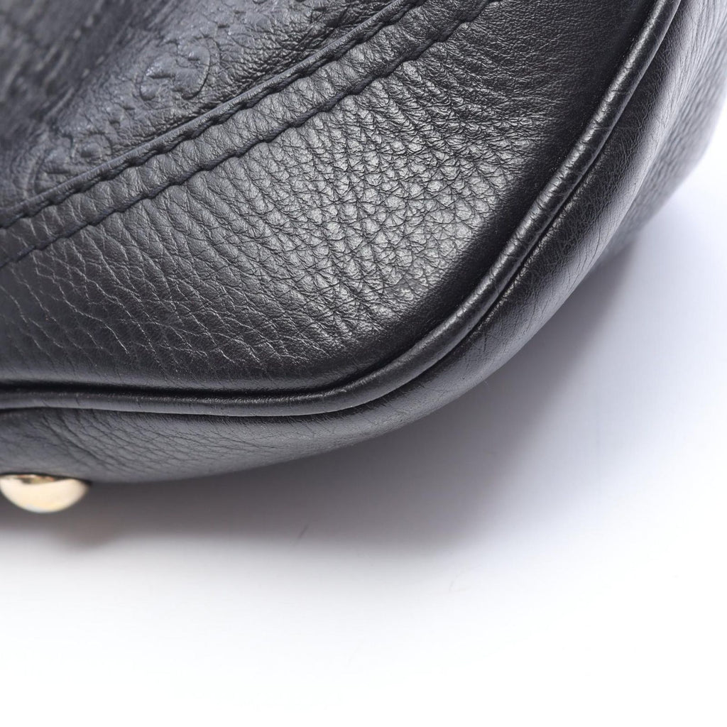 Gucci Handbag Horsebit Guccissima 2-Way Black Leather Guccissima — view 8