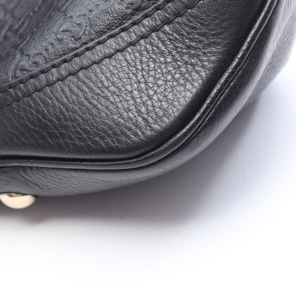 Gucci Handbag Horsebit Guccissima 2-Way Black Leather Guccissima — view 8