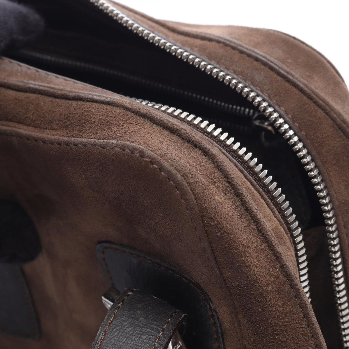 Loewe Handbag Ostrich Embossed Suede Bag — view 8