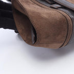 Loewe Handbag Ostrich Embossed Suede Bag — view 5