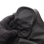 Prada Shoulder Bag Black Nylon Leather Triangle Logo — view 7