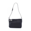 Fendi Shoulder Bag FF Black Nylon Leather