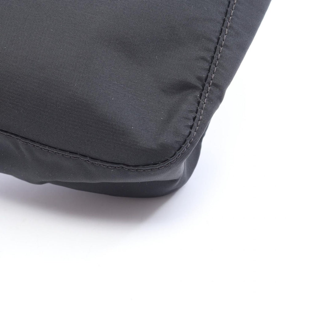 Fendi Shoulder Bag FF Black Nylon Leather — view 6