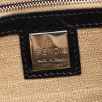 Fendi Shoulder Bag FF Black Nylon Leather — view 4