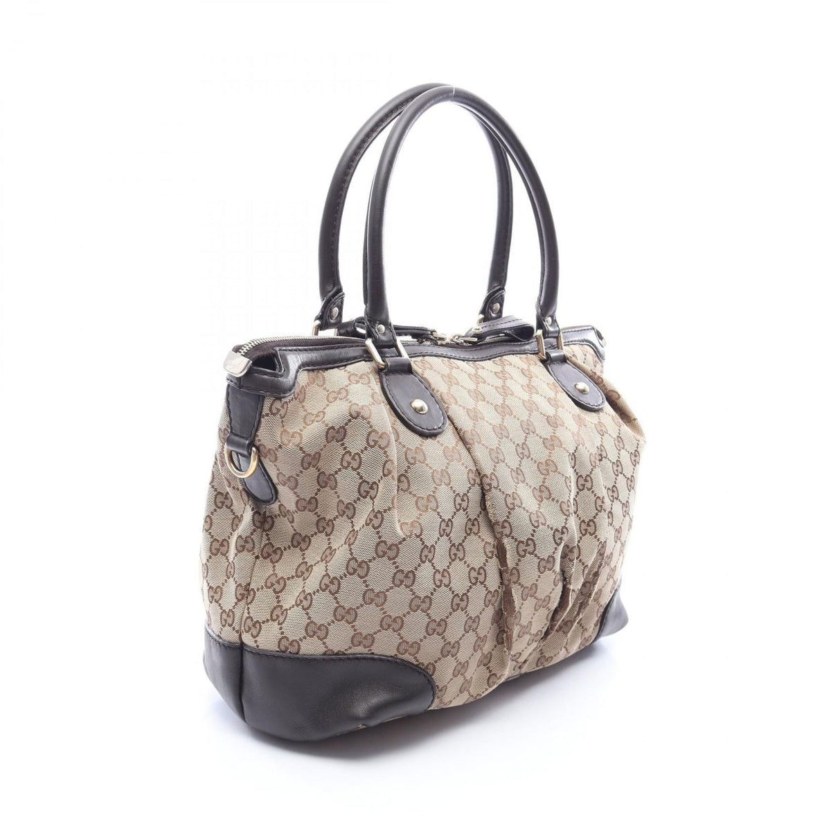 Gucci Handbag Sukey GG Canvas Beige Brown 2-Way — view 2
