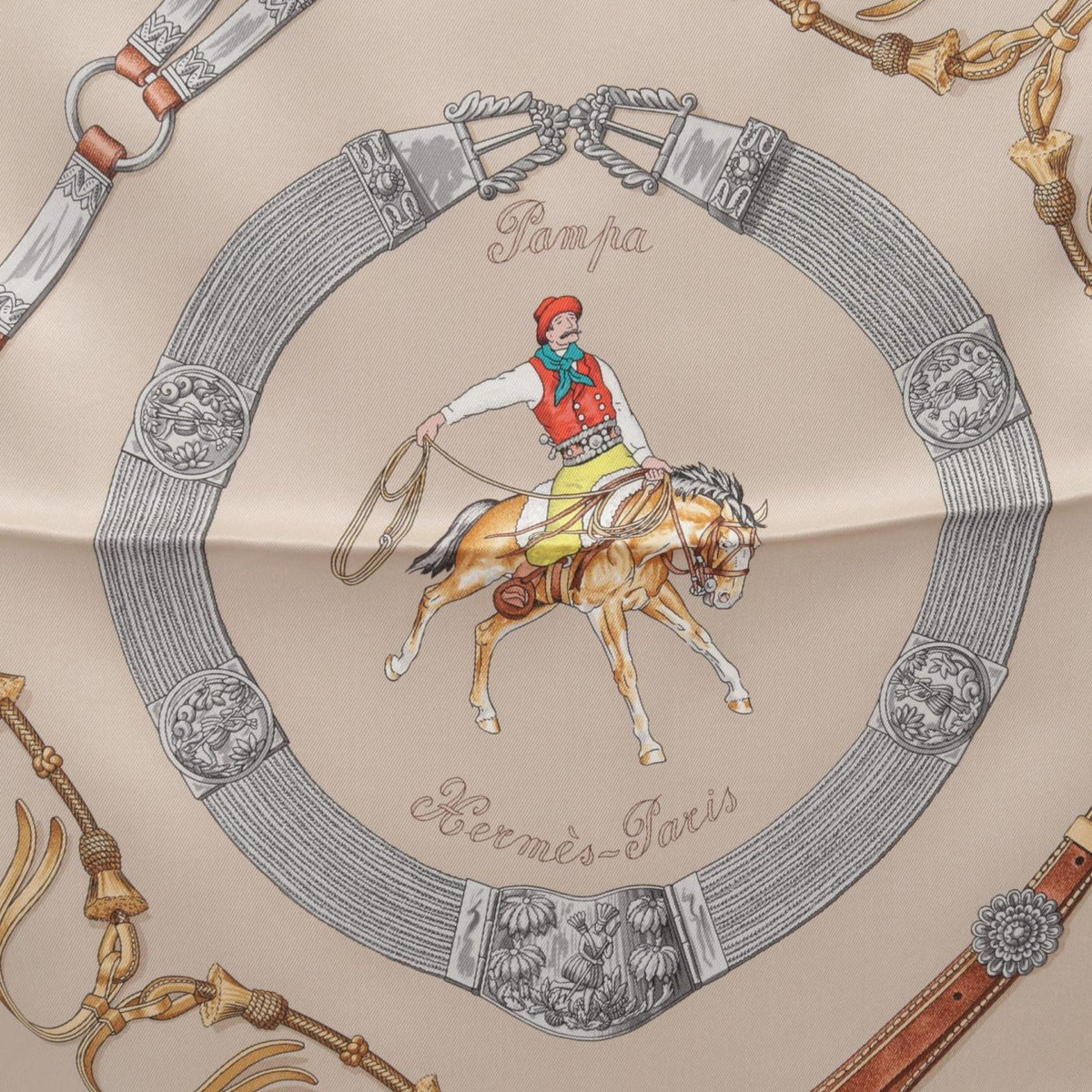 Hermes Scarf Carre 70 Pampa Silk — view 7