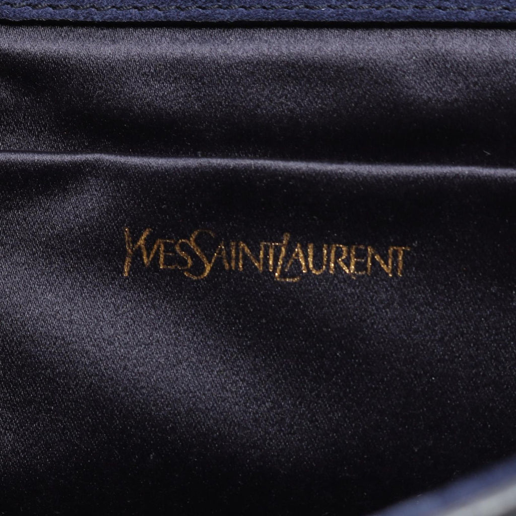 Saint Laurent Clutch Y-line Black Leather — view 4