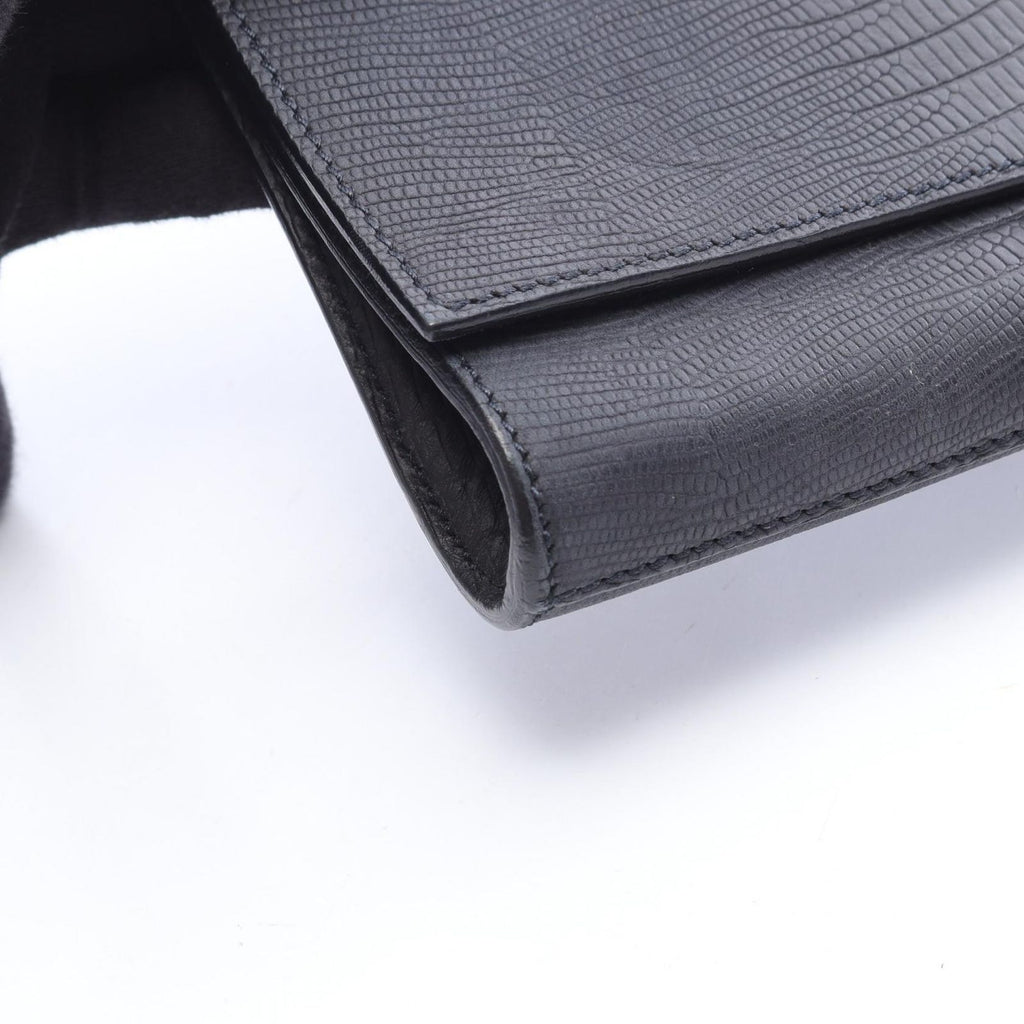 Saint Laurent Clutch Y-line Black Leather — view 6