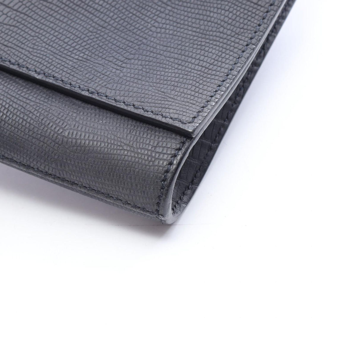 Saint Laurent Clutch Y-line Black Leather — view 7