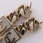 Chanel Earrings CC Logo Lock Chain Swing — view 8