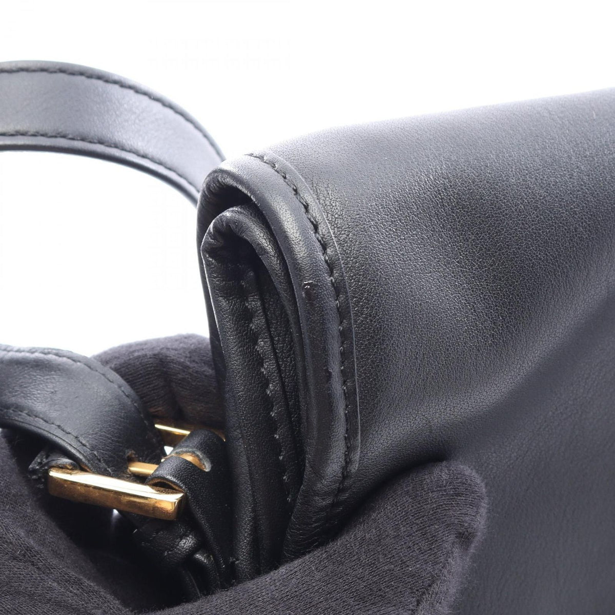 Loewe Shoulder Bag Anagram Black Leather — view 7