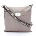 Fendi Shoulder Bag Selleria Beige Leather