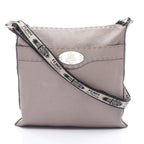 Fendi Shoulder Bag Selleria Beige Leather