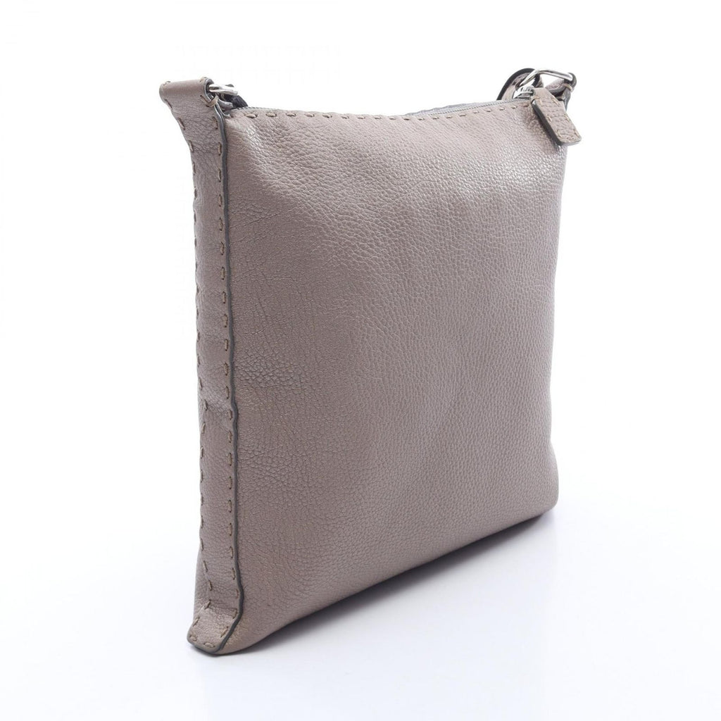 Fendi Shoulder Bag Selleria Beige Leather — view 2