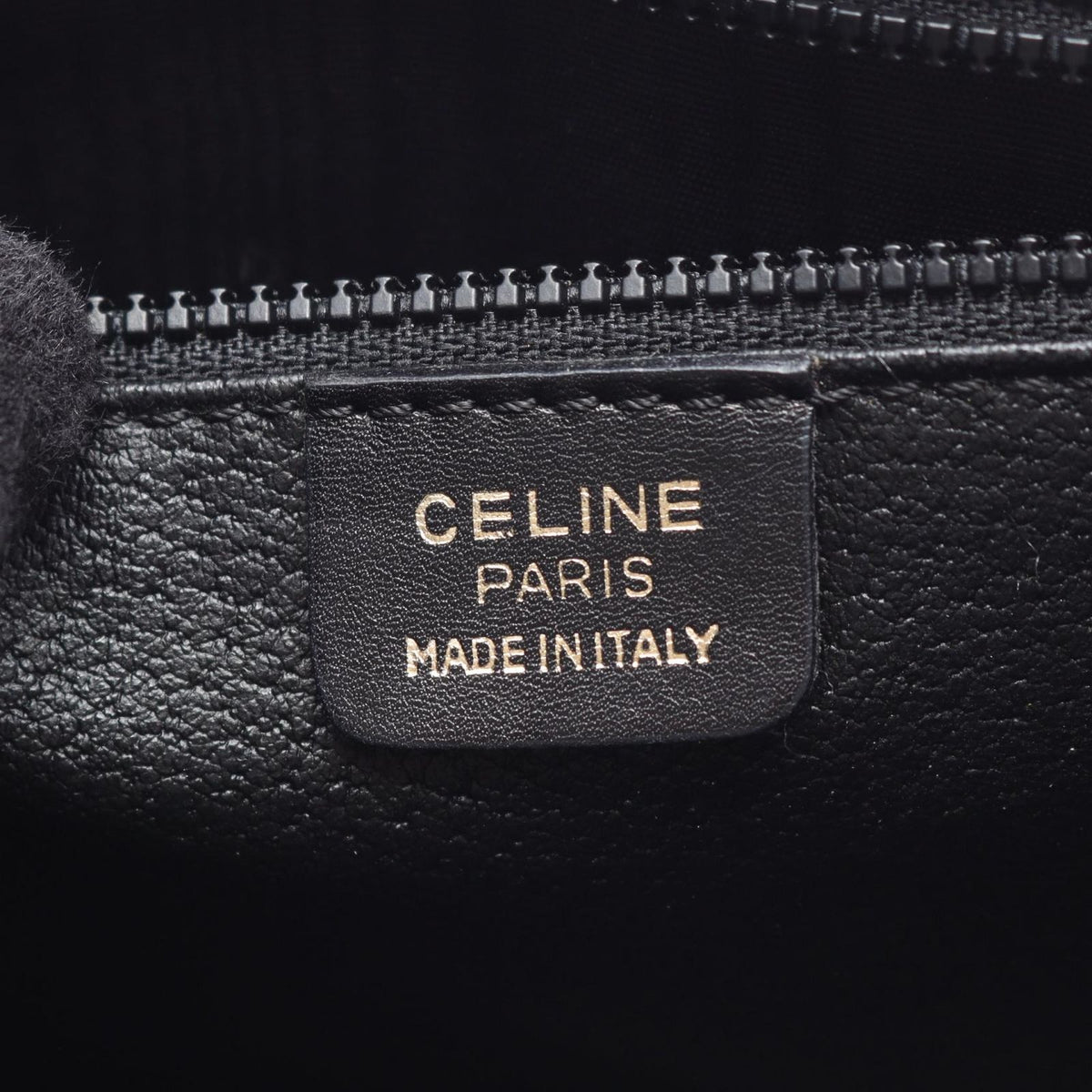 Celine Shoulder Bag Gancini Black Leather — view 4