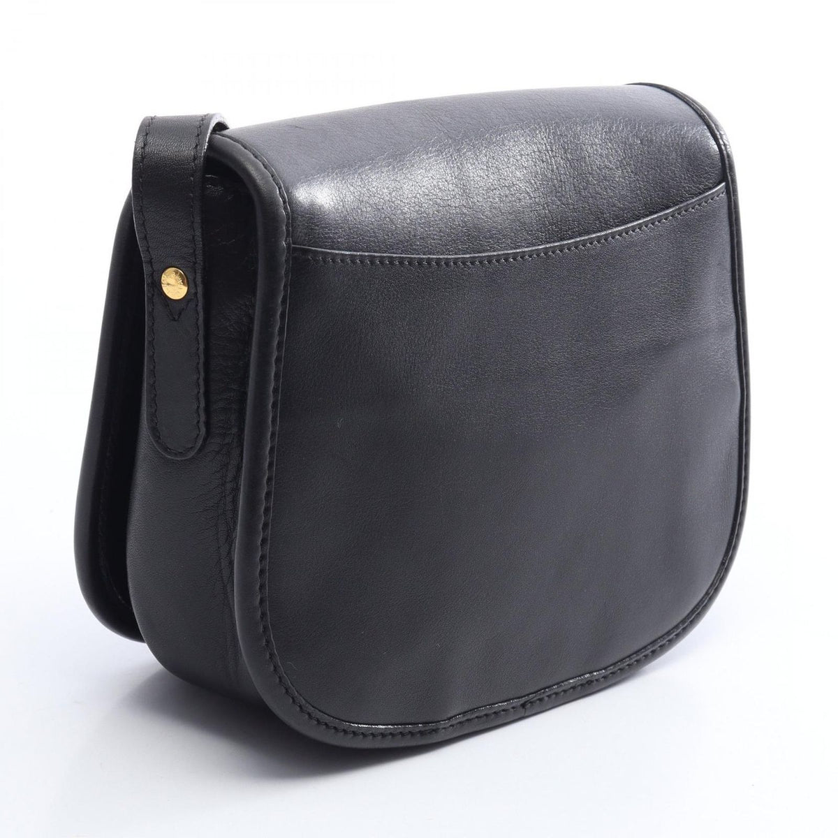 Celine Shoulder Bag Gancini Black Leather — view 2