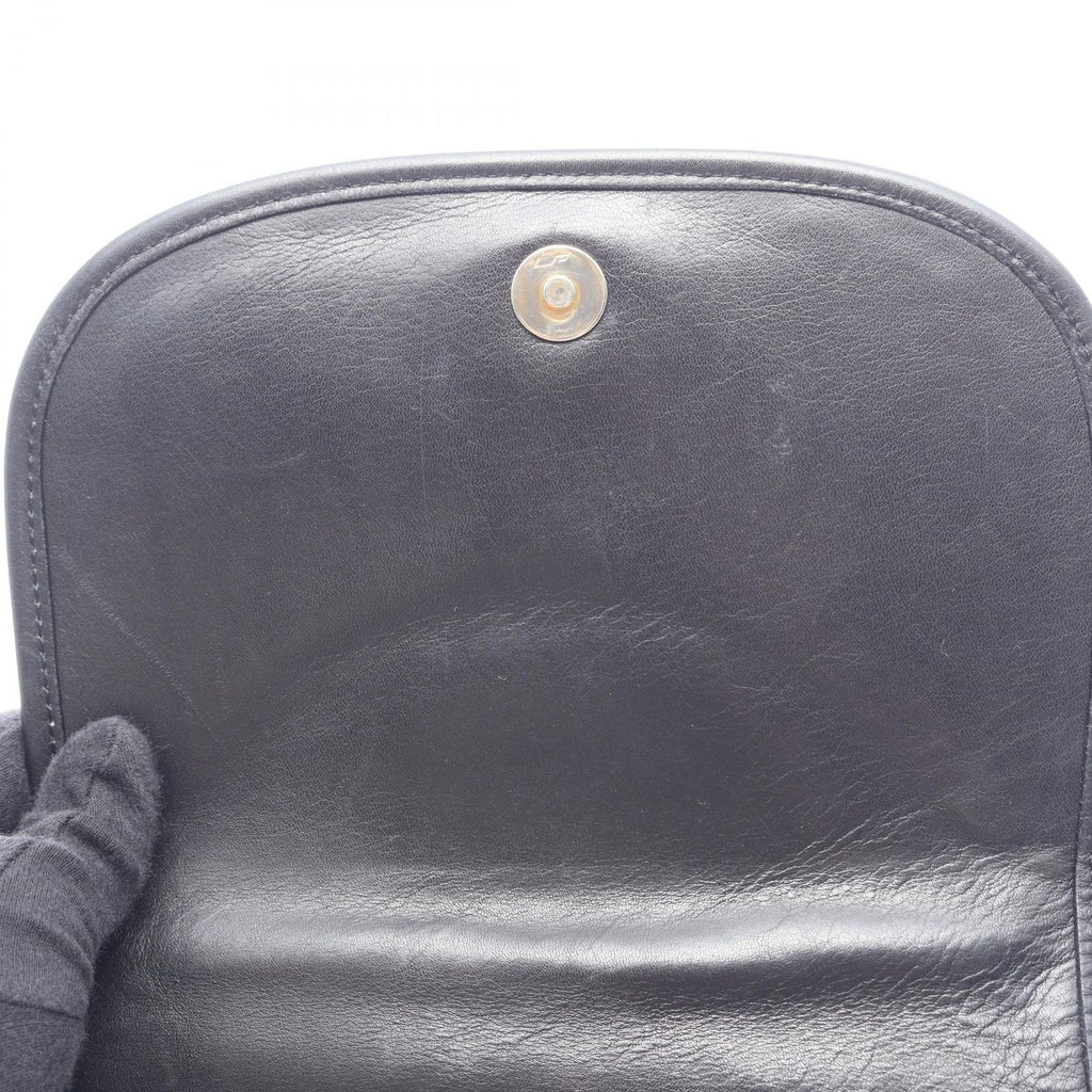 Celine Shoulder Bag Gancini Black Leather — view 6