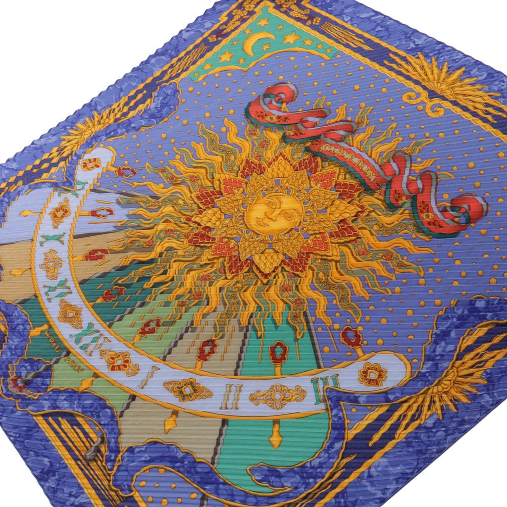 Hermes Scarf Carre Carpe Diem Pleats Silk