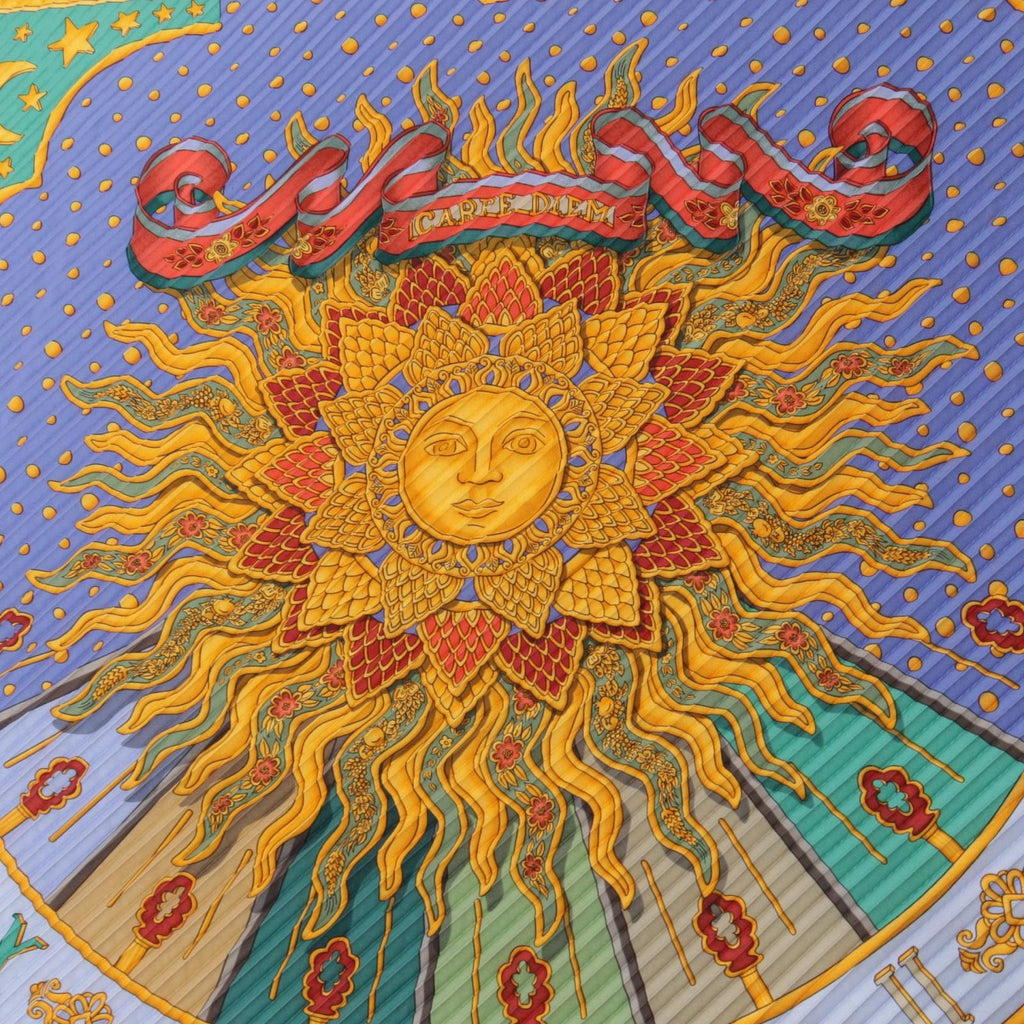 Hermes Scarf Carre Carpe Diem Pleats Silk — view 4