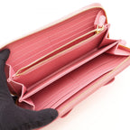 Prada Round Wallet Ribbon Pink Saffiano Leather — view 3