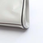Prada Handbag Spazzolato Cuci White Leather — view 6