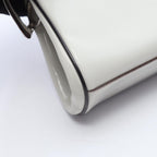 Prada Handbag Spazzolato Cuci White Leather — view 5