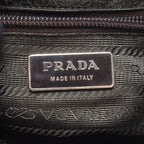 Prada Handbag Spazzolato Cuci White Leather — view 4