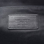 Saint Laurent Paris Clutch Mini Zip Tablet Sleeve Star Black Silver Leather — view 4