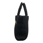 Prada Tote Bag Small Clochette Black Beige Braid — view 4