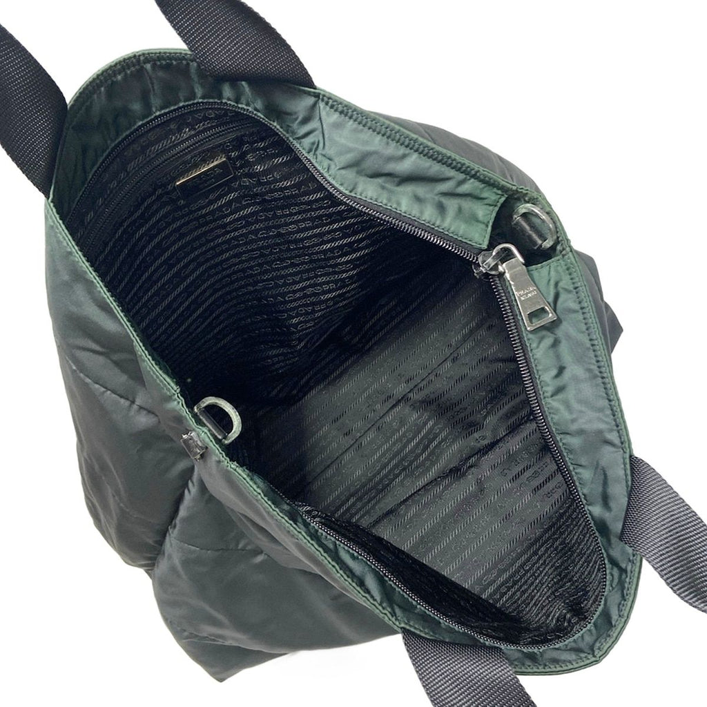 Prada Boston Bag Black No Lock Leather — view 7