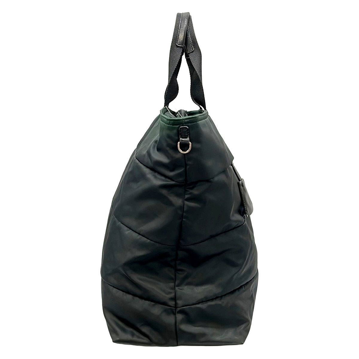 Prada Boston Bag Black No Lock Leather — view 4