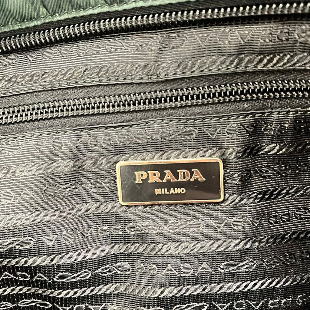 Prada Boston Bag Black No Lock Leather — view 8