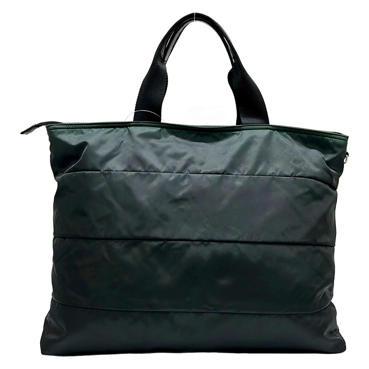 Prada Boston Bag Black No Lock Leather — view 3