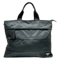 Prada Boston Bag Black No Lock Leather