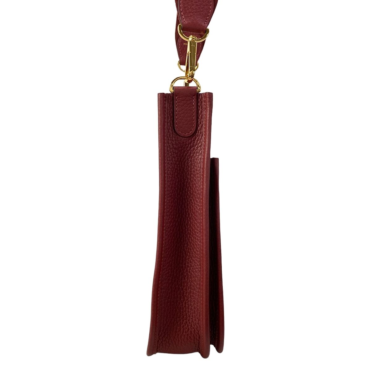 Hermes Shoulder Bag Evelyne 23 Rouge Ash Gold — view 4