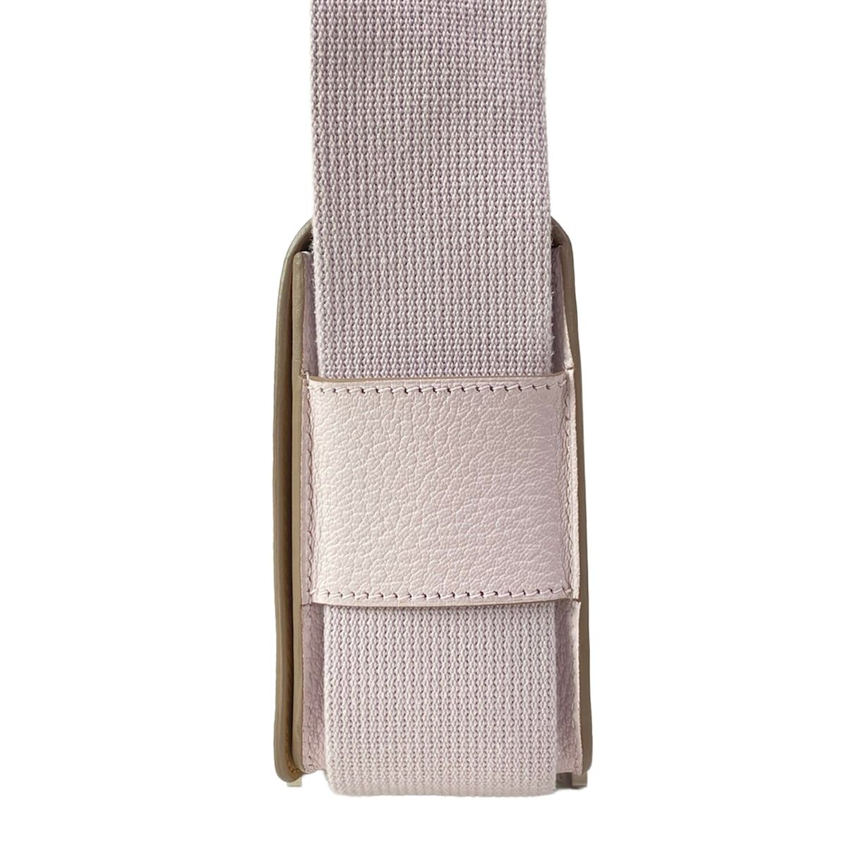 Hermes Shoulder Bag Geta Mauve Pale Chai Silver — view 4
